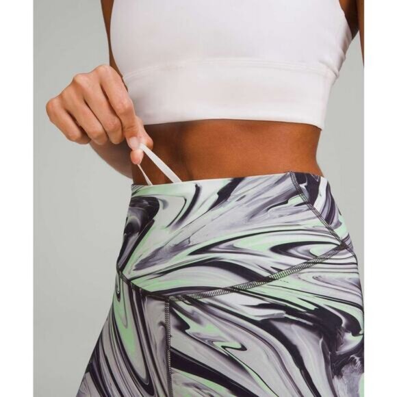 Lululemon Base Pace High-Rise Short 8" Nulux In Paint Glide Warp Multi Size 6 - Picture 3 of 8